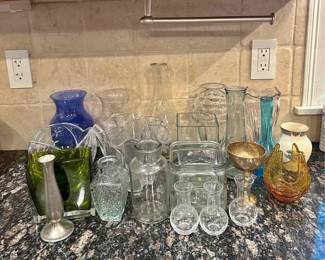 Modern, Vintage, and Antique Vases $1-$20 each
