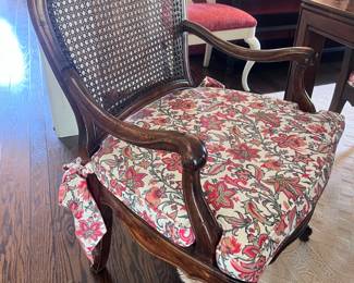 The walnut dining table and chairs are just beautiful 