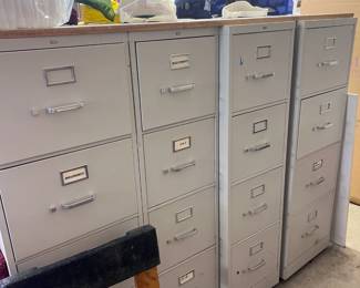 4 Hon filing cabs