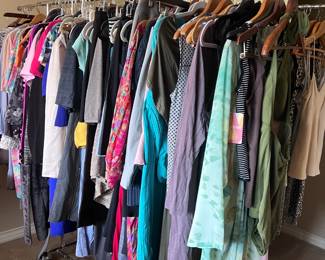 Tons of clothes in various sizes