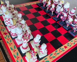Christmas Clay Chess Set - so adorable!