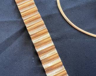Rolled gold mcm bracelet 