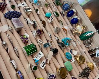 Lots of rings medium size to large