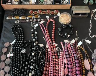 Tons of onyx. Black jade..etc
