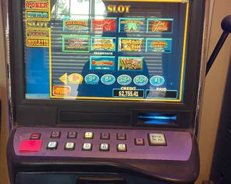Video slot with multiple loaded games. $3000 will not be located on site. Located in Huntsville for pickup. 