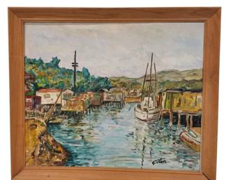 182 OriginalNauticalOilPaintingSignedCetin
