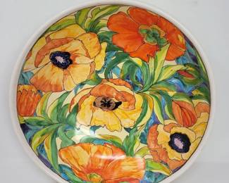 14 SBrewerHandPaintedPoppiesBowl