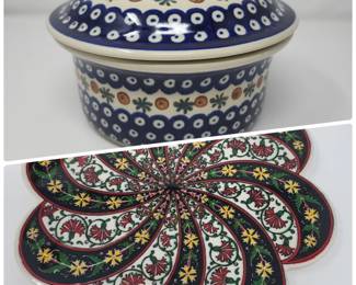 22 BOLESLAWIECPOLISHPotteryTurkishTrivet