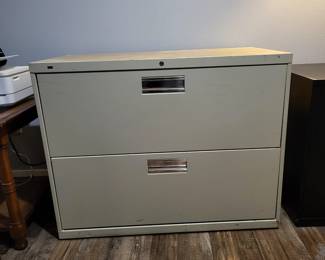 56 HonLateralFileCabinetTwoDrawerModelL6362L