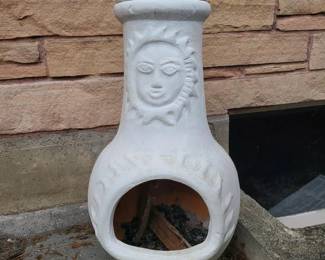 16 WhiteWashedTerracottaOutdoorStove