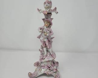 116 SitzendorfStyleGermanPorcelainCandlestick