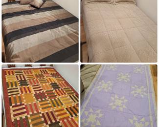 37 AntiqueQuiltQueenSizeComfortersQuiltedLapBlanket