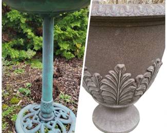 32 GardenBirdbathLargePlanter
