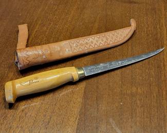 163 JMARTTIINIFinlandRapalaFishingFiletKnifeLeatherSheath