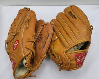 36 TwoRawlingsBaseballMits