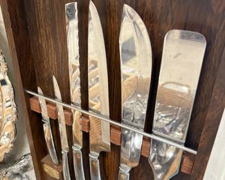 Saladmaster Cutlery Kitchen Knife Set with Wooden Holder