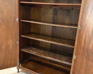 Art Deco Burr Walnut Double Wardrobe, England