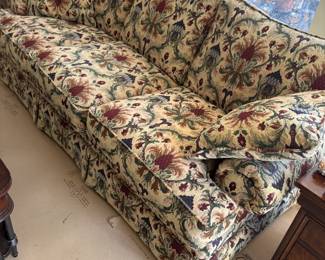 Massoud Tapestry Upholstered 3 Seat Sofa with 2 Decorative Pillows