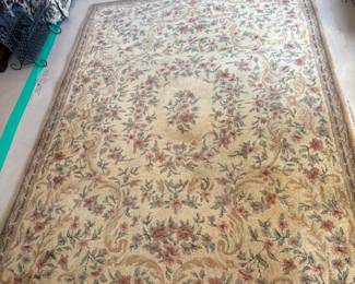 100% Wool Pile Hand Knotted Area Rug