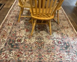 100% Wool Pile Hand Knotted Area Rug