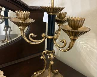 3 Light Brass Candelabra