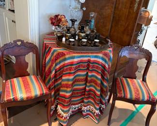 Victorian Walnut Parlor Side Chairs