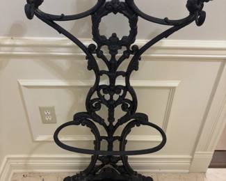  Vintage Cast Iron Umbrella Stand Rack with Drip Tray