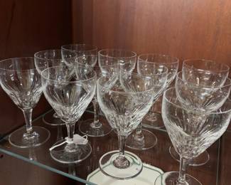 Val St. Lambert “Melody” Hand Blown Cut Crystal Liquor Cocktail, Set of 12