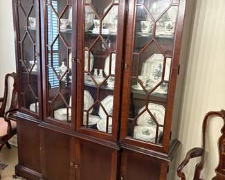 Hickory Chair James River Breakfront Lighted China Cabinet