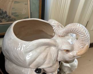 Porcelain Elephant Planter