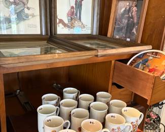 Vintage Norman Rockwell Framed Prints , Mugs, Plates
