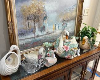 Thomasville Lighted Buffet Display Cabinet 