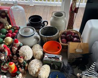 Christmas decor, ornaments, etc.