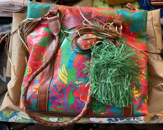 One of a number of Patricia Nash handbags.