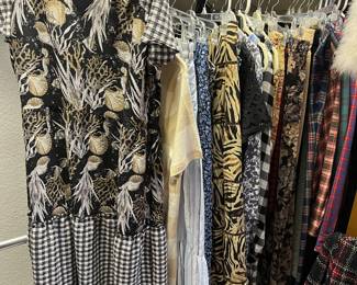 Hundreds of pieces of quality/name-brand women’s clothing and accessories.