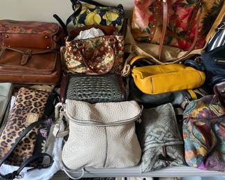 50+ handbags/purses, including Radley, Brighton, Brahmin, Vince Camuto, Patricia Nash, Kate Spade, Michael Kors, Dooney & Bourke, and more.