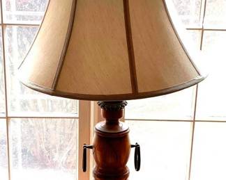 2 Lamp - 32" Tall You are buying a used as-is electric/electronic item. We do not guarantee all components are present, and if it is not expressly stated, it is untested.