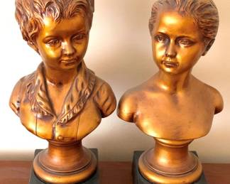 98 2 Bust Figures - 19" Tall
