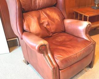 194 Nailhead Leather Chair - 44" x 33" x 30"