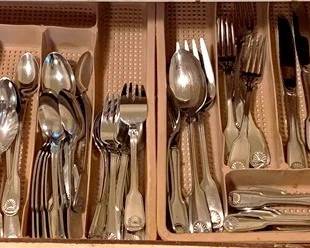 228 Drawer lot of Assorted Silverware