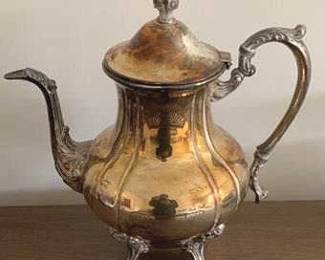 35 Silver Plated Teapot - 12" Tall