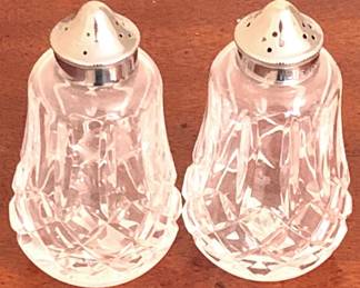 51 Waterford Salt & Pepper Shakers - 4.5" Tall