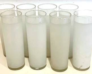 254 Frost Glasses - 8pcs - 7.5" tall