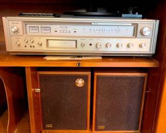 203 Fisher Component Stereo MC-3050 & Speakers Realistic MC-500 Speakers