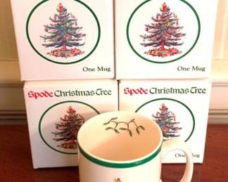 57 4 Spode Christmas Mugs & Boxes