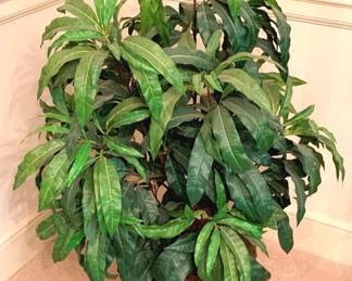 45 Faux Plant in Brass Planter - 45" Tall