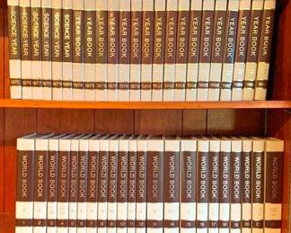 205 World Book Encyclopedia to include Year Books 2 shelves - books only