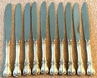 64 10 Towle Sterling Handle Knives