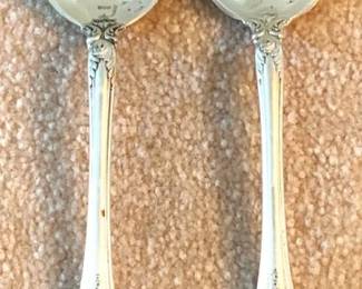 68 2 Towle Sterling Serving Spoons - Old Master
