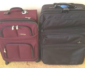 143 Lot of 2 Suitcases - 12" x 18" x 27"